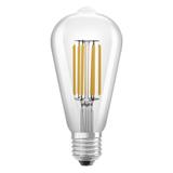 Lampa LED, klasyczny kształt bańki Edison 4W 830 230V szkło przezroczyste E27