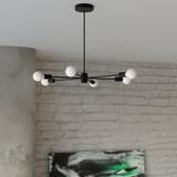 Sollux Żyrandol LANGO 5 czarny SL.1022