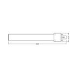 Lampa DULUX S LED FR 11 CCG, AC mains 6W 830 G23