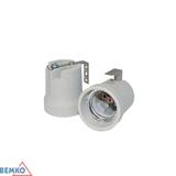 OPRAWKA CERAMICZNA E27 Z UCHWYTEM U E15-E27-F519U BEMKO