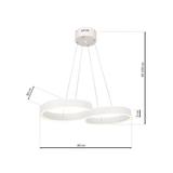 lampa wisząca LED Infinity White 60W 3600lm 4000K ML5493 Milagro