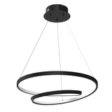 Lampa wisząca ring czarna LUCERO LED ML7948 Milagro