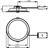 Oprawa sufitowa Downlight Ledinaire DN065B G4 12W 1200lm 3000/4000/6500K LED20/ 840 12W 220-240V D15 9,29003E+11 PHILIPS