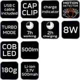 Latarka czołowa akumulatorowa 500 lm USB COB LED NEO TOOLS GTX 99-115 GTX Poland
