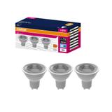 Żarówka LED x3 PAR16 Reflektor GU10 4.5W = 35W 350lm 4000K Neutralna 120° VALUE Osram
