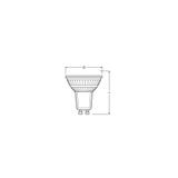 Lampa LED VALUE non-dim PAR16 80 120° 6,9W 830 GU10