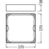 Ramka DOWNLIGHT SLIM FRAME SQUARE 155 WT