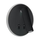 Oprawa dekoracyjna SMD LED OTELLO LED C 6W+3W BLACK 04030 IDEUS