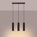 Sollux Lampa wisząca KARBON 3L czarny SL.1575