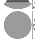 Oprawa ścienna SURFACE CIRCULAR 250 SENSOR 13 W 4000 K IP44 WT