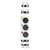 Lampka modułowa LED Wskaźnik zasilania z zabezpieczeniem bezpiecznikowym 3x230V LKM-09-40 EXT10000318-WUN ZAMEL