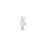 Lampa LED COMFORT/SUPERIOR DIM Classic BW40 szkło matowe 3,4W/940 E14