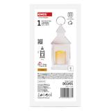 Lampion 1 LED świeczka biały 24 cm 3x AAA, vintage, IP20, timer DCLV01 EMOS