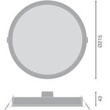 Oprawa DOWNLIGHT IP44 DN 215 24W 865 WT
