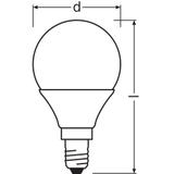 Lampa LED VALUE Classic P40 non-dim plastik 4,9W 865 E14