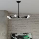 Sollux Żyrandol LANGO 5 czarny SL.1022