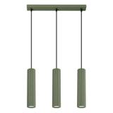 Sollux Lampa wisząca KARBON 3L zielona oliwka SL.1613