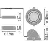 Oprawa SPOT VARIO DN170 35W 3000K 24DEG WT