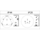 Oprawa ścienna SURFACE CIRCULAR 250 SENSOR 13 W 4000 K IP44 WT