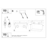 Sollux Plafon QUAD MAXI czarny SL.0381