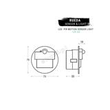 Oprawa Rueda LED PIR 120 Motion Sensor Light | 10 V DC | 1,0 W | IP 20 |LED | 4000 K | PIR 120o |Wyk
