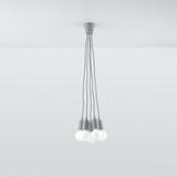 Sollux Lampa wisząca DIEGO 5 szara SL.0577