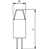 Kapsułka LED 1W=10W 100lm / 2700K barwa ciepła LEDcapsuleLV 1-10W G4 827micro Kapsułki LED 9,29004E+11 PHILIPS