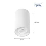 Oprawa punktowa CHLOE SPOT GU10 NATYNKOWA IP20 okrągła biała ruchoma Spectrum LED