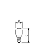 Żarówka 15W E14 240V T22 300st. C do piekarników 9,24196E+11 PHILIPS