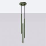 Sollux Lampa wisząca PASTELO 3P zielona oliwka SL.1521