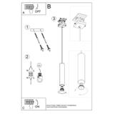 Sollux Lampa wisząca LAGOS 1 zielona oliwka SL.1484