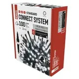 Lampki choinkowe łączone Standard łańcuch 100 LED 10m zimna biel IP44 timer D1AC03 EMOS