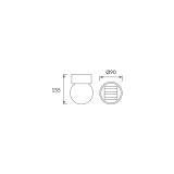 Lampa solarna LED APLE 0,01W biała ciepła 04941 IDEUS
