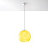 Sollux Lampa wisząca BALL żółta SL.0252
