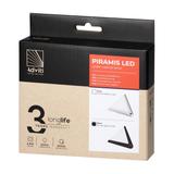 PIRAMIS lampka podszafkowa LED 3,5W, 200lm, 4000K, z włącznikiem bezdotykowym, czarna AD-OM-6563L4/B/SW ORNO