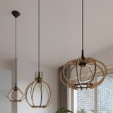 Sollux Lampa wisząca POMPELMO naturalne drewno SL.0393