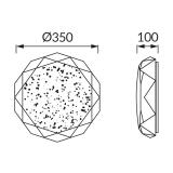 Plafoniera SMD LED DIANA LED 16W 4000K 03237 IDEUS