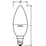 Lampa LED STAR+ CL B RGBWFR 25 dimmable via remote control 4,5W 827 E14
