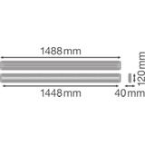 Oprawa liniowa z bezpośrednim i pośrednim rozsyłem światła LINEAR IndiviLED DIRECT 1500 48W/940