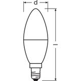 Lampa LED VALUE Classic B60 non-dim plastik 7W 827 E14