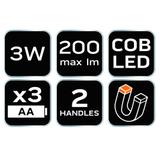 Lampa biwakowa bateryjna turystyczna 200 lm 3xAA 3w1 LED NEO TOOLS GTX 99-030 GTX Poland