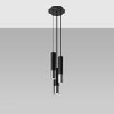 Sollux Lampa wisząca LOOPEZ 3P czarny/chrom SL.0943