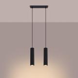 Sollux Lampa wisząca KARBON 2 czarny SL.1574