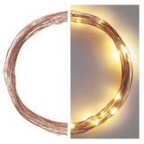 Lampki świąteczne 40 LED nano łezki 4m ciepła biel miedziany przewód timer D3AW01 EMOS