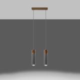 Sollux Lampa wisząca ZANE 2 szara SL.0966