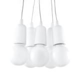 Sollux Lampa wisząca DIEGO 5 biała SL.0571