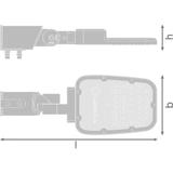 Oprawa STREETLIGHT AREA SM V 45W 765 RV20ST GY