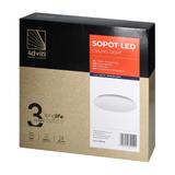 SOPOT plafon LED 18W, 1880 lm, 4000K, klosz PVC, IP20 AD-PL-6460WLZM4 ORNO