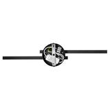TEKANO LED 14W, lampa nad lustro, 1540lm, 4000K, IP44, dł. 55 cm, aluminium, czarna AD-OM-6517L4/B ORNO