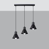 Sollux Lampa wisząca TALEJA 3 czarna [E27] SL.0986